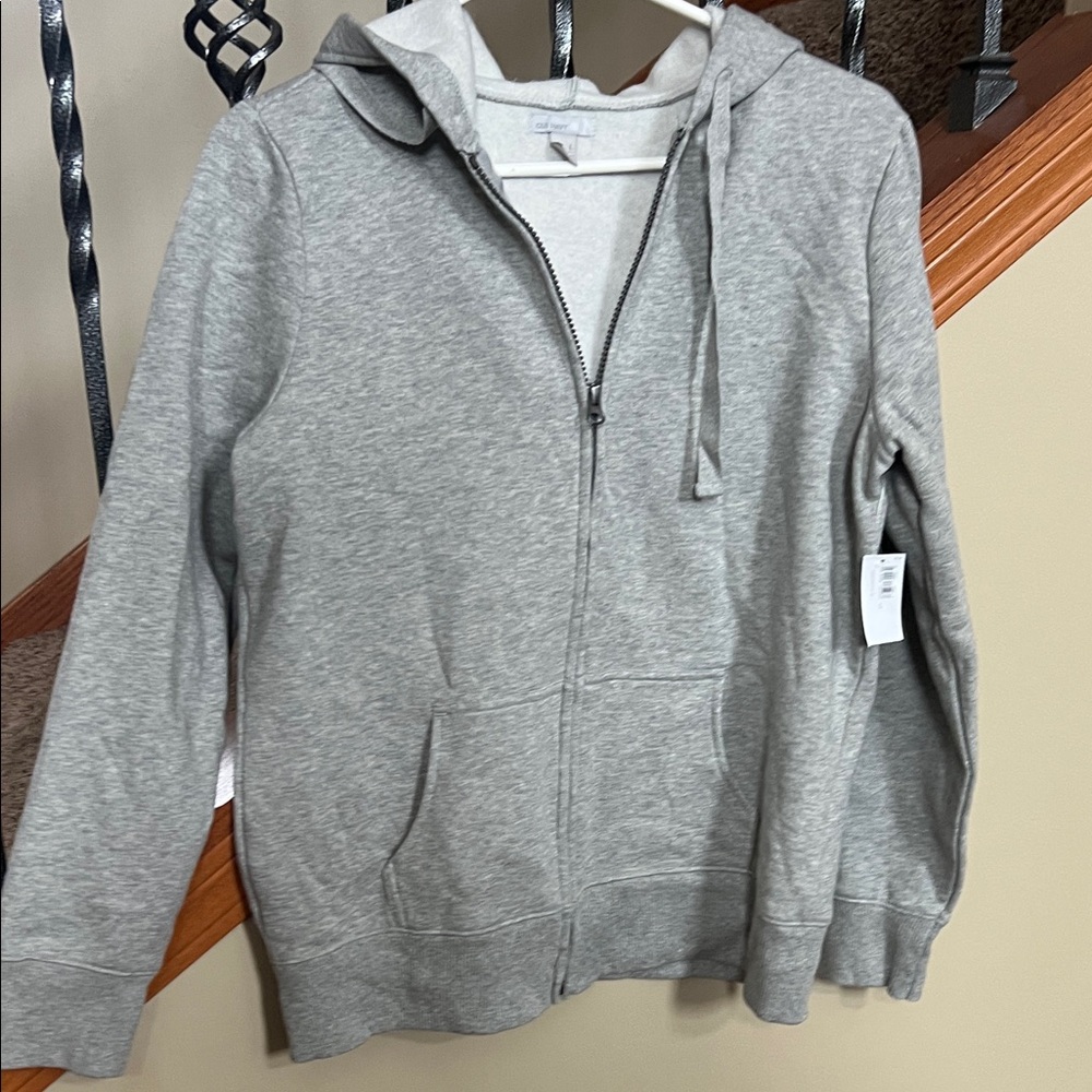 Old Navy Heather Gray Zip-Up Jacket